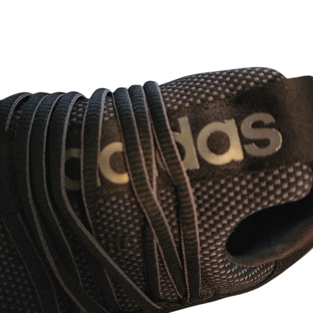 Adidas Lite‎ Racer Adopt Running Shoes sz 7 Men Black Pull On Running Jogging